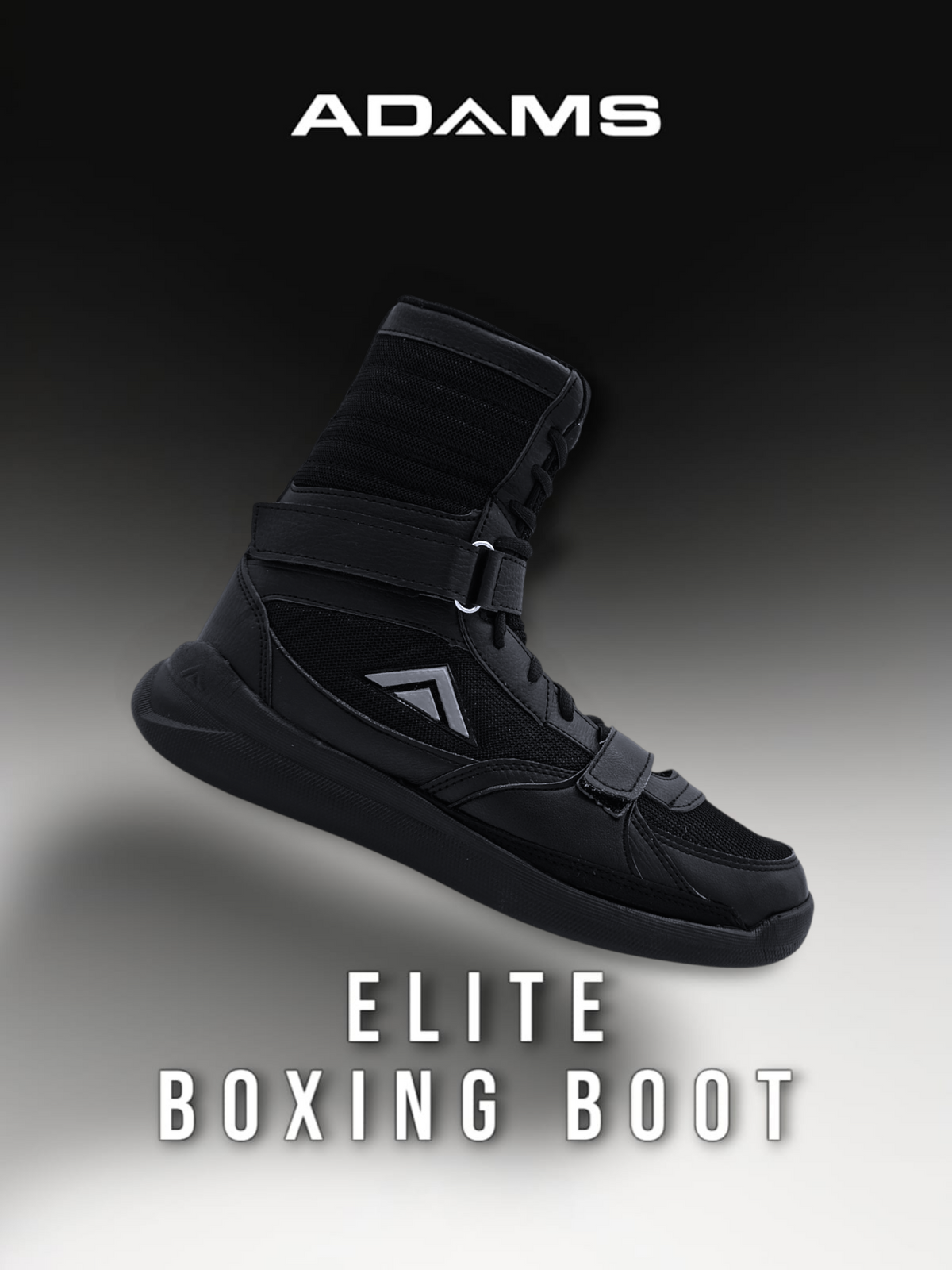 Adams Elite Boxing Boots – Blacked Out Edition