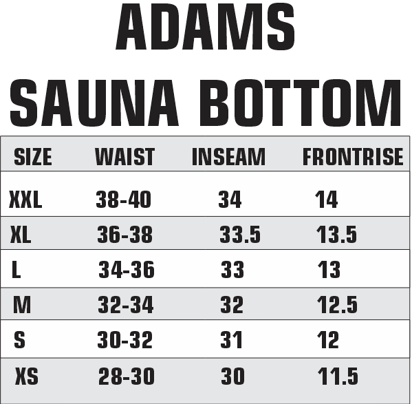 Adams Sauna Suit Pro – Advanced Weight Cut Suit