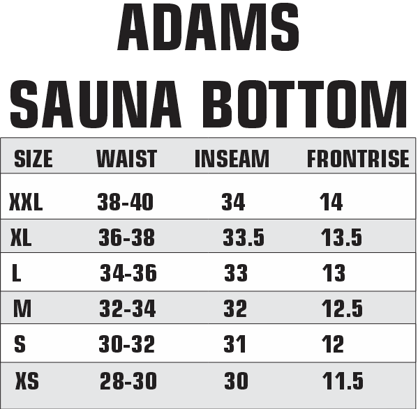 ADAMS SAUNA SUIT PRO